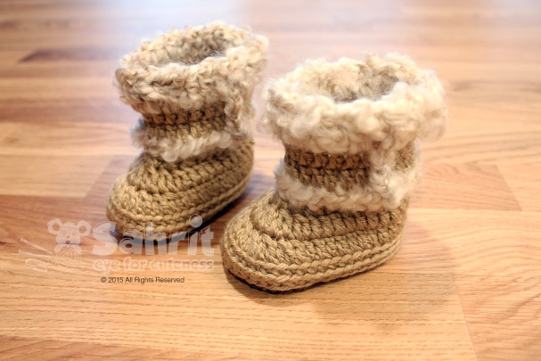 Cozy Booties Pattern by Sahrit